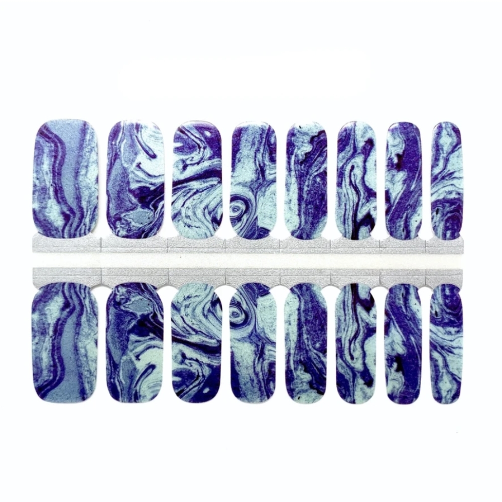 Nail Wrap - Blue Slushy